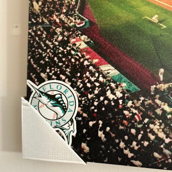 Bring the Miami Marlins Baseball Field Skyline Home - Canvas 22"x 33" x 2" - Picture 2 of 5